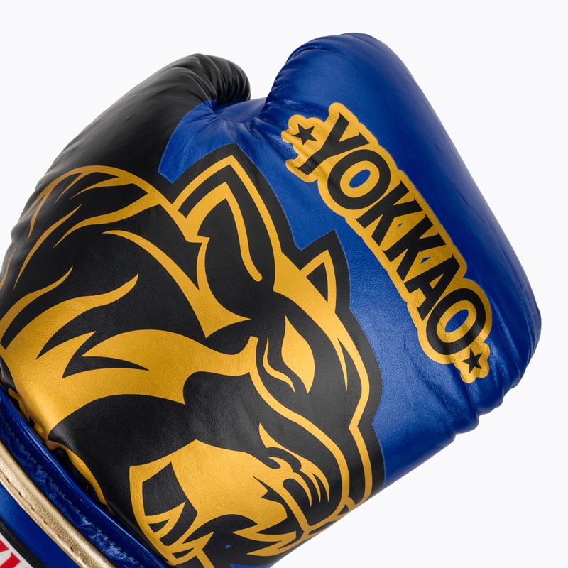 Guantoni da boxe YOKKAO Original Boxing Gloves electric blue 5