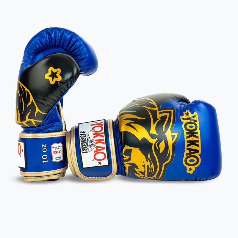 Guantoni da boxe YOKKAO Original Boxing Gloves electric blue 3