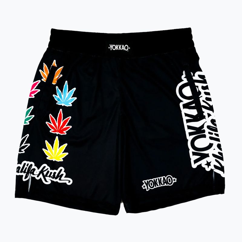 Pantaloncini da allenamento da uomo YOKKAO Khalifa Kush Workout black
