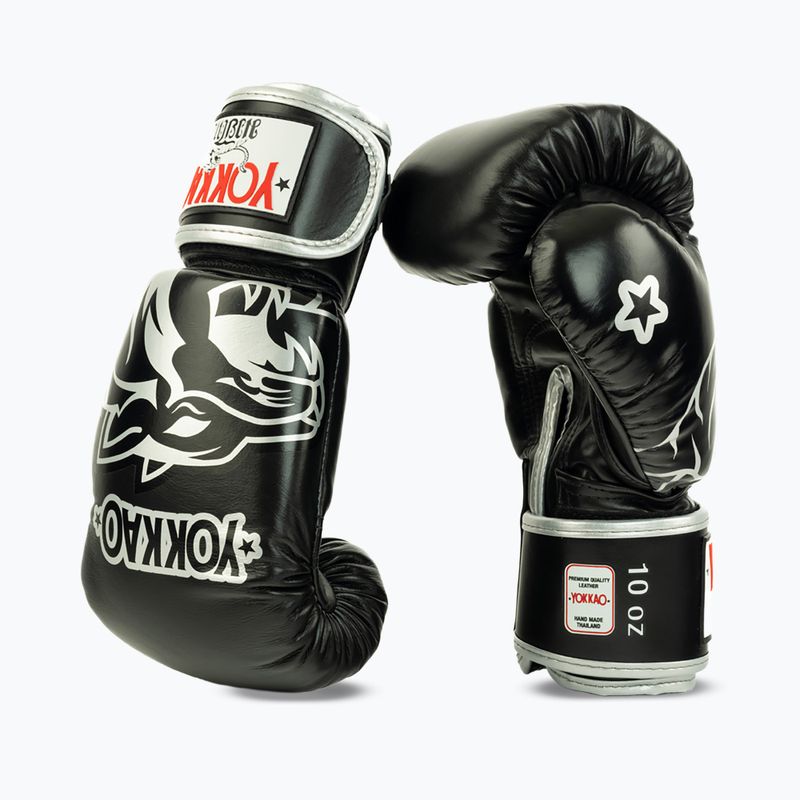 Guantoni da boxe YOKKAO Original Boxing Gloves absolute black 4