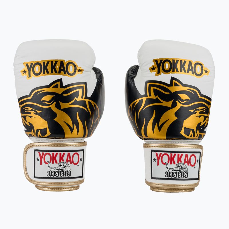 Guantoni da boxe YOKKAO Original Boxing Gloves absolute white 2