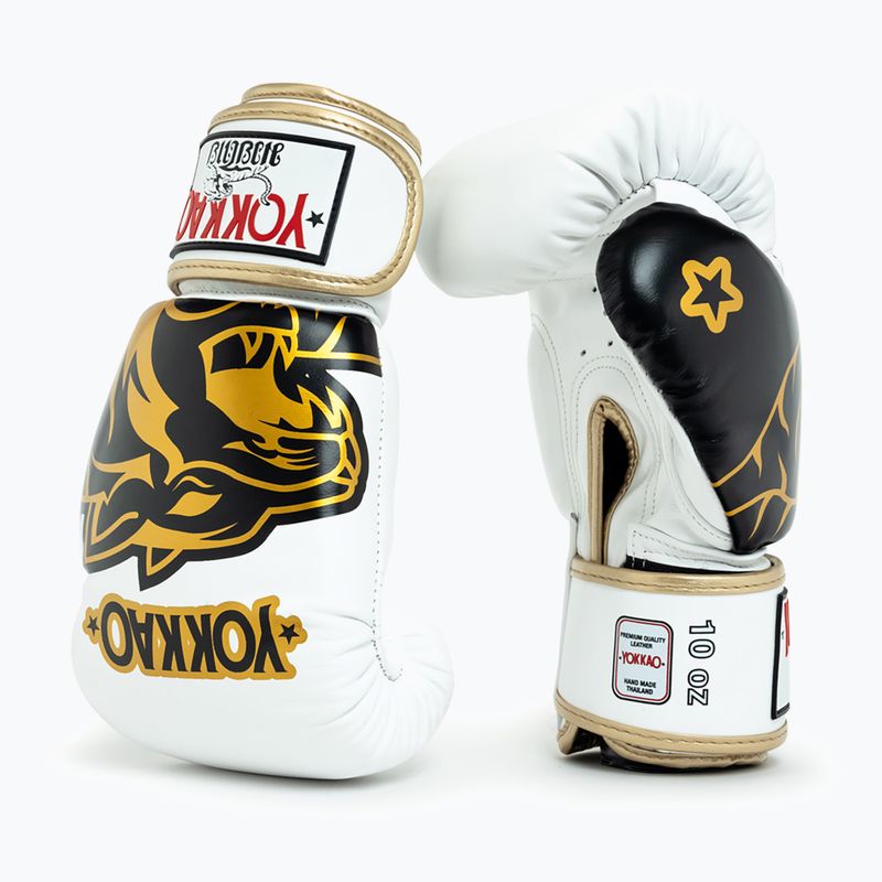 Guantoni da boxe YOKKAO Original Boxing Gloves absolute white 2
