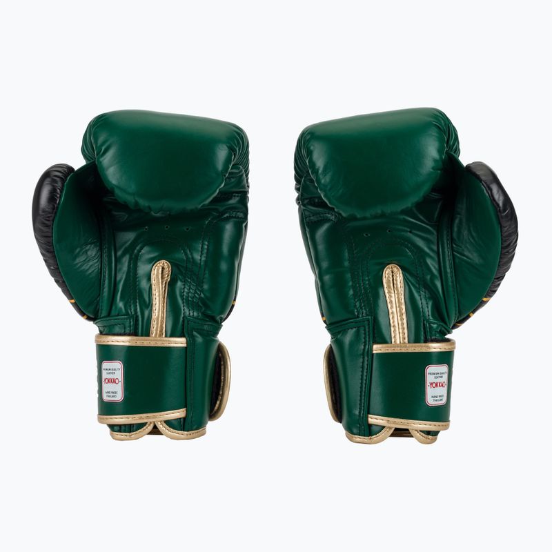 Guantoni da boxe YOKKAO Original Boxing Gloves forest green 3