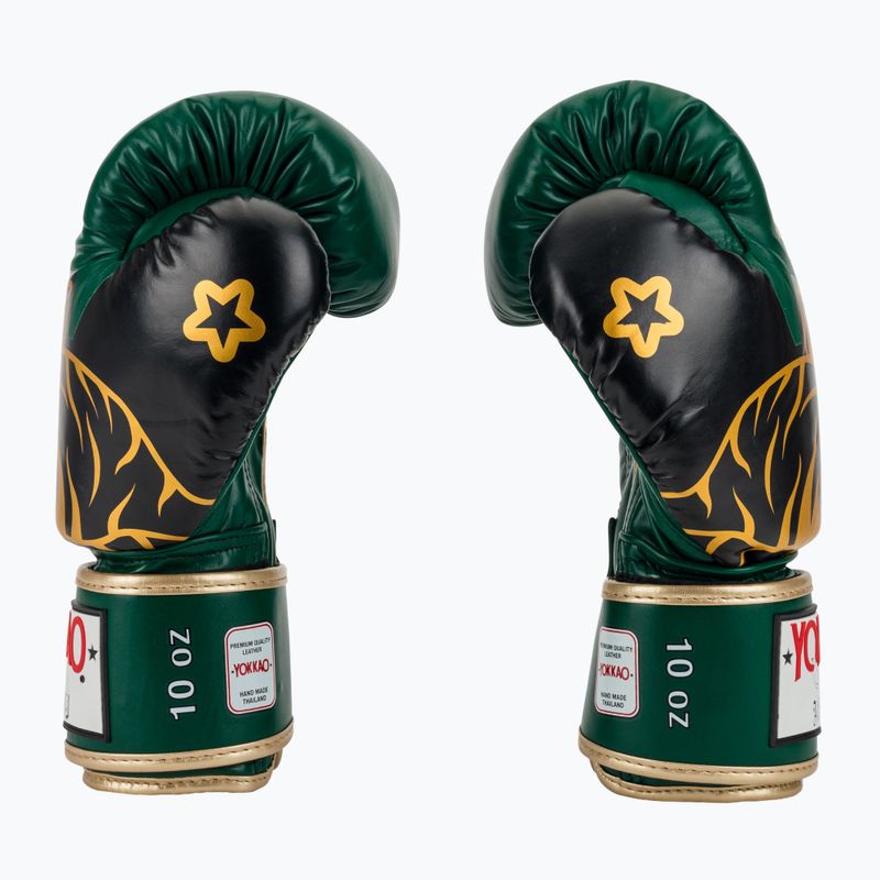 Guantoni da boxe YOKKAO Original Boxing Gloves forest green 4