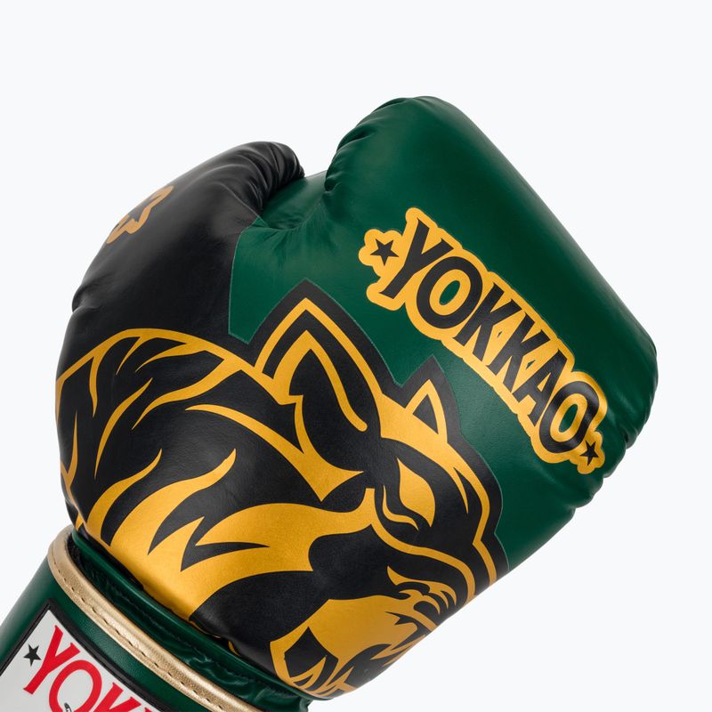 Guantoni da boxe YOKKAO Original Boxing Gloves forest green 5
