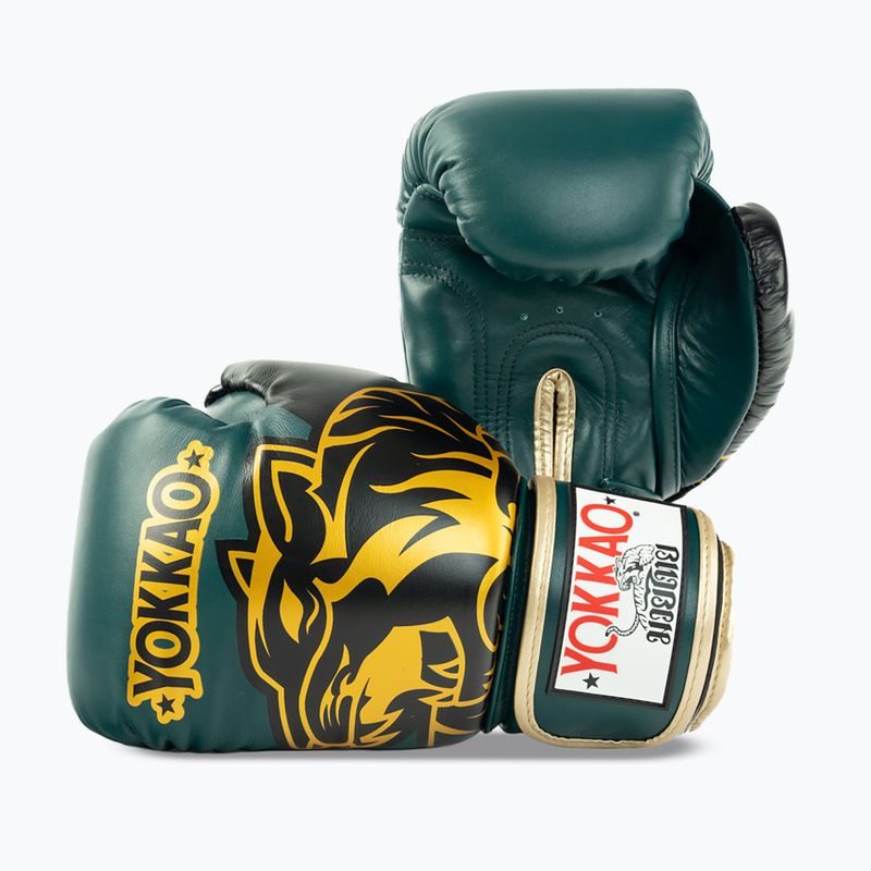 Guantoni da boxe YOKKAO Original Boxing Gloves forest green 5