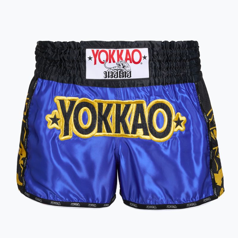 Pantaloncini da allenamento da uomo YOKKAO Original Muay Thai electric blue
