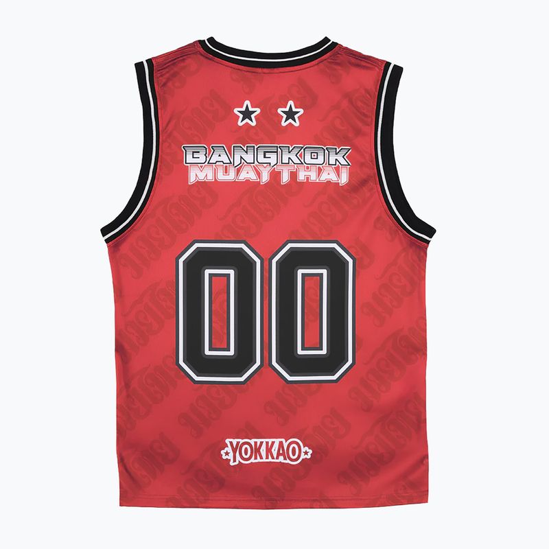 Maglietta da allenamento da uomo YOKKAO Basket Bridge Tank Top red 2