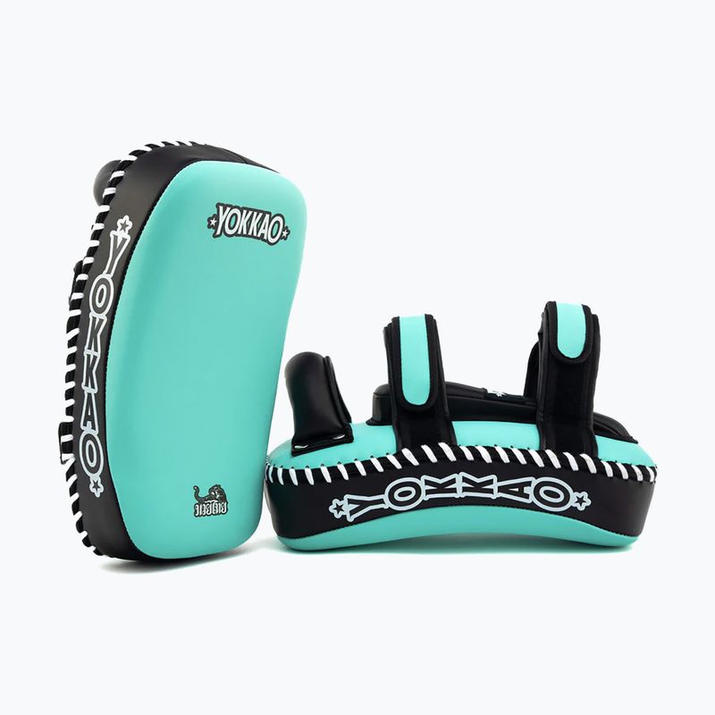 Bersagli da allenamento YOKKAO Freestyle Kicking Pads 2 pcs tiffany/black 4