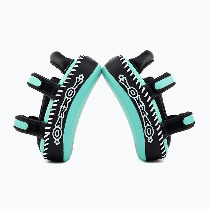 Bersagli da allenamento YOKKAO Freestyle Kicking Pads 2 pcs tiffany/black 6
