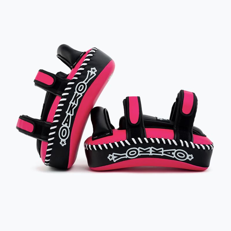 Bersagli da allenamento YOKKAO Freestyle Kicking Pads 2 pcs. fuchsia/black 5