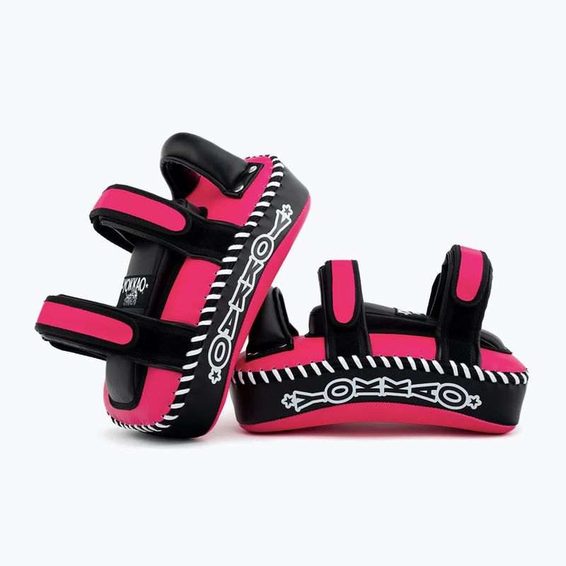 Bersagli da allenamento YOKKAO Freestyle Kicking Pads 2 pcs. fuchsia/black 7