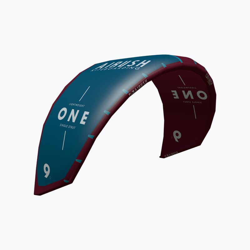 Aquilone da kitesurf Airush One V2 rosso/teal