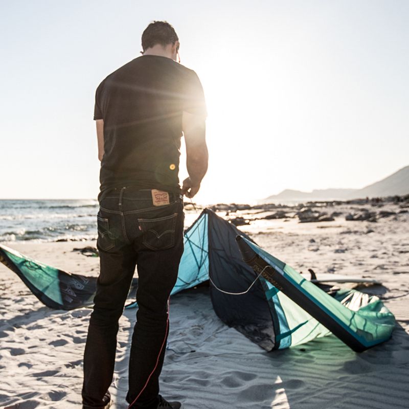 Airush One V2 ardesia/teal kitesurfing kite 4