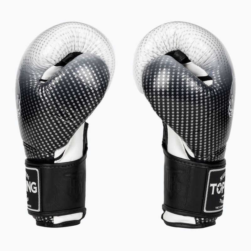 Top King Muay Thai Super Star Air guanti da boxe argento 3