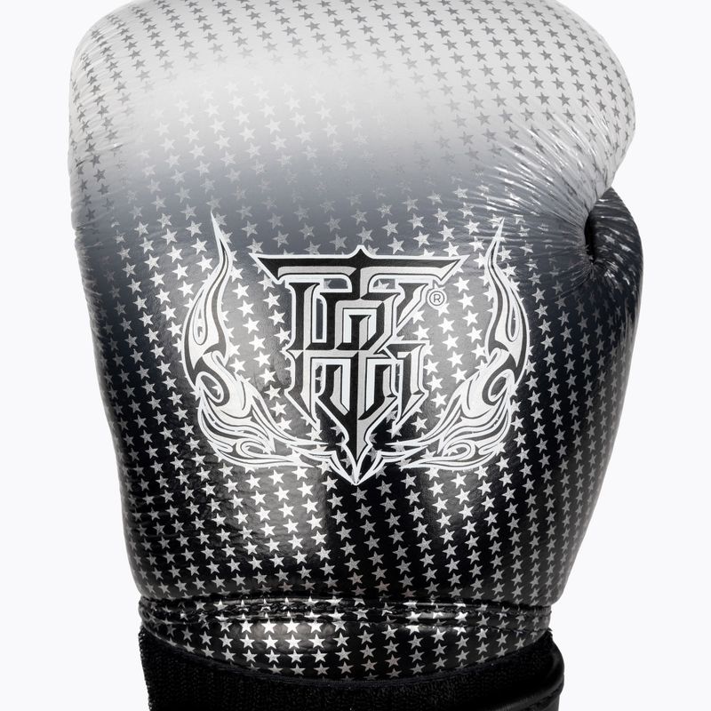 Top King Muay Thai Super Star Air guanti da boxe argento 4