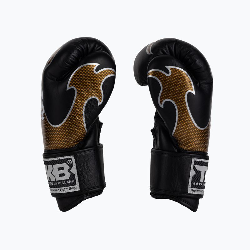 Guanti da boxe Top King Muay Thai Empower nero/oro 4