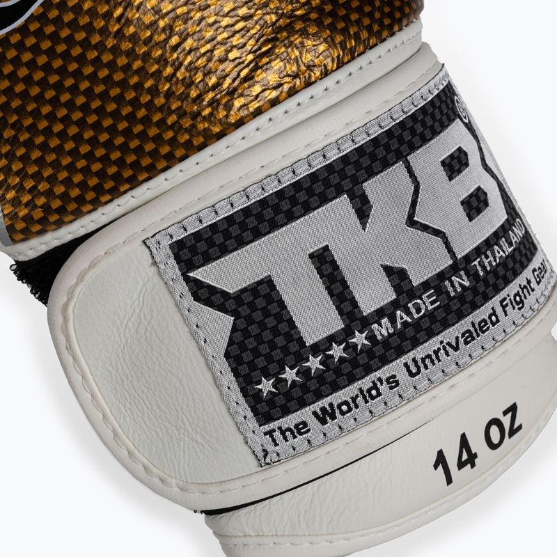 Top King Muay Thai Empower guanti da boxe bianchi 5