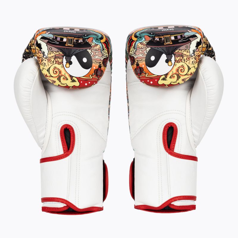Guanti da boxe Top King Boxing Culture bianco/rosso TKBGCT-SL-1C1 3