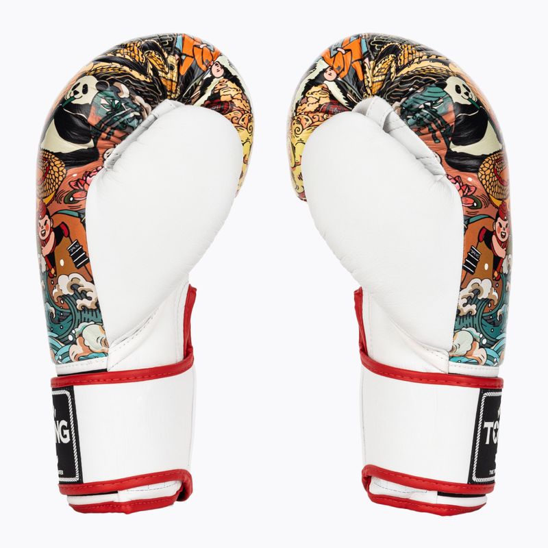 Guanti da boxe Top King Boxing Culture bianco/rosso TKBGCT-SL-1C1 4