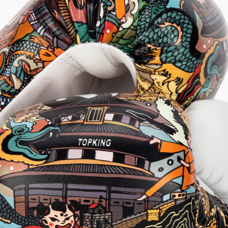 Guanti da boxe Top King Boxing Culture bianco/rosso TKBGCT-SL-1C1 6