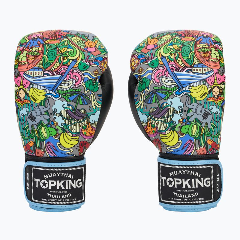 Guanti da boxe Top King Boxing Culture neri TKBGCT-TH-SL-BK 2
