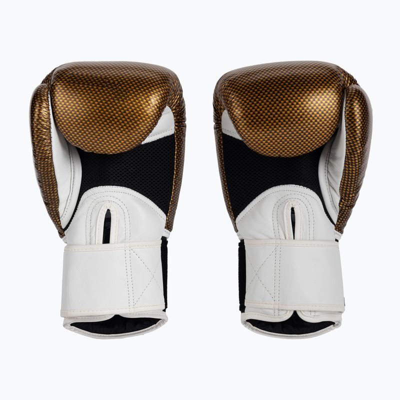 Guantoni da boxe Top King Muay Thai Empower bianco/oro 3