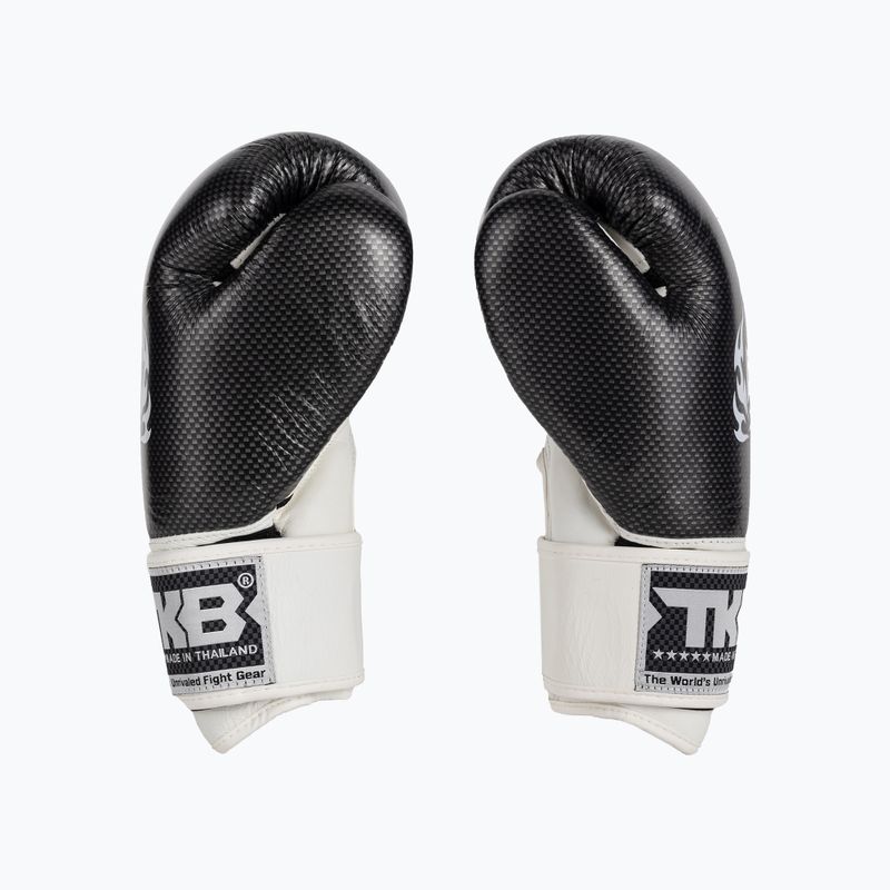 Guantoni da boxe Top King Muay Thai Empower Air bianco/argento 4