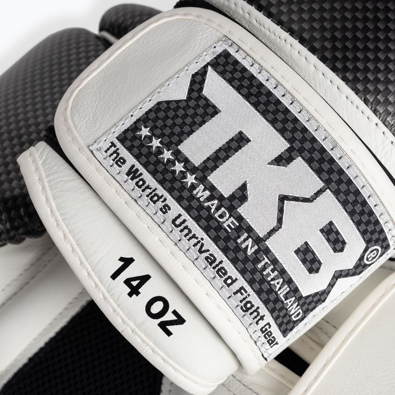 Guantoni da boxe Top King Muay Thai Empower Air bianco/argento 5