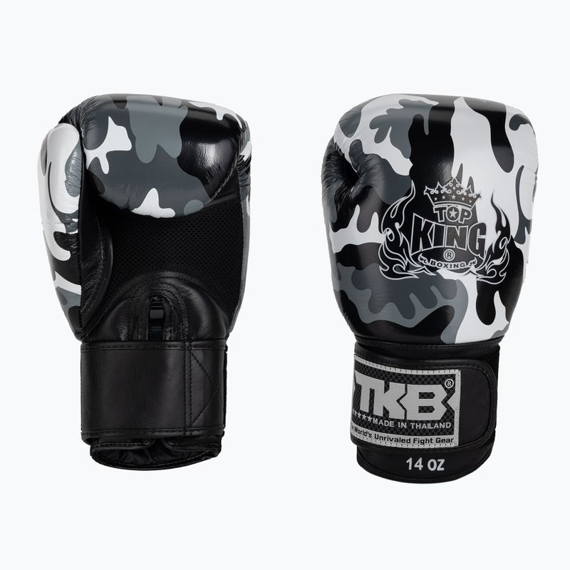Guantoni da boxe grigi Top King Muay Thai Empower
