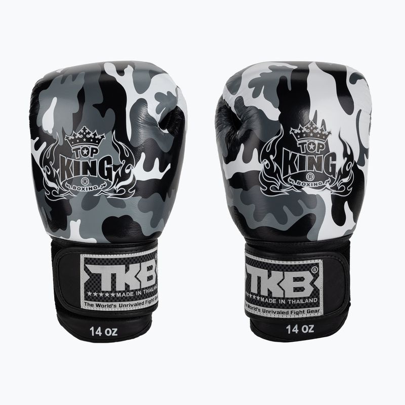 Guantoni da boxe grigi Top King Muay Thai Empower 2