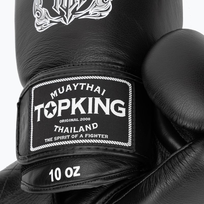 Top King Muay Thai Ultimate guanti da boxe neri 4