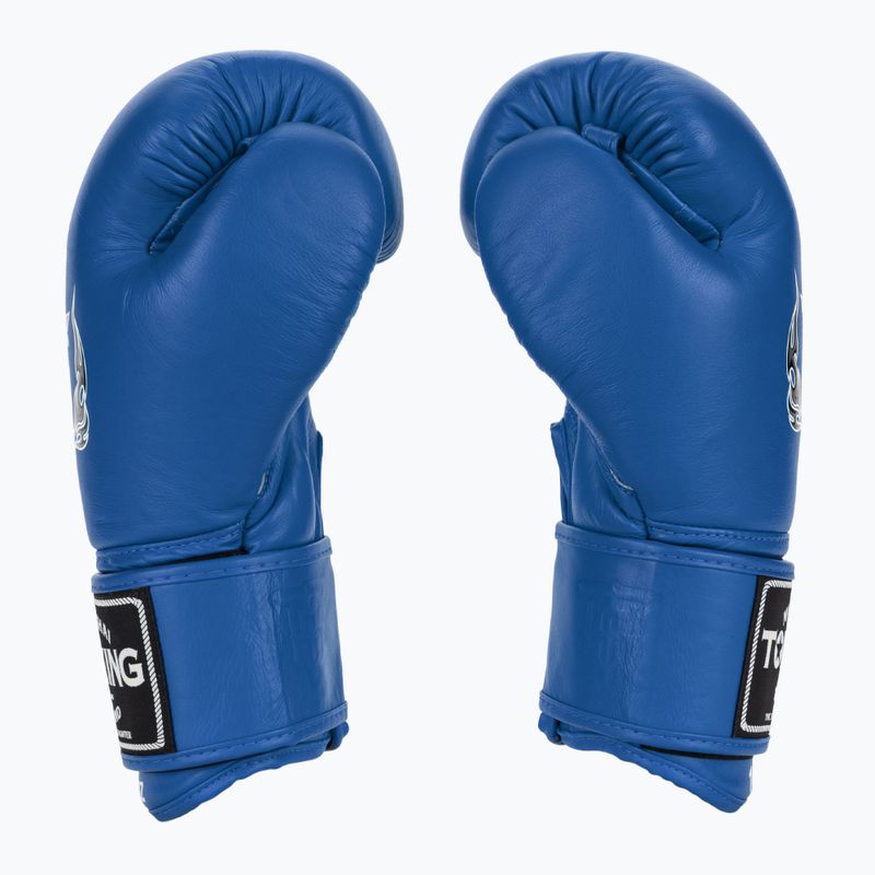 Top King Muay Thai Ultimate guanti da boxe blu 3