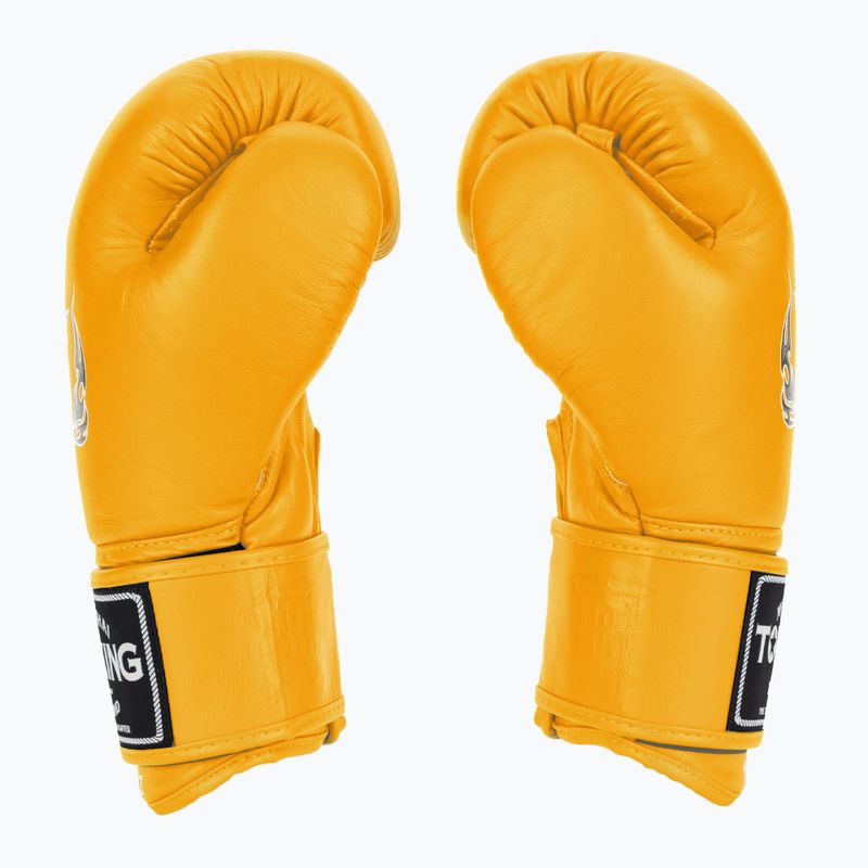 Top King Muay Thai Ultimate guanti da boxe gialli 3