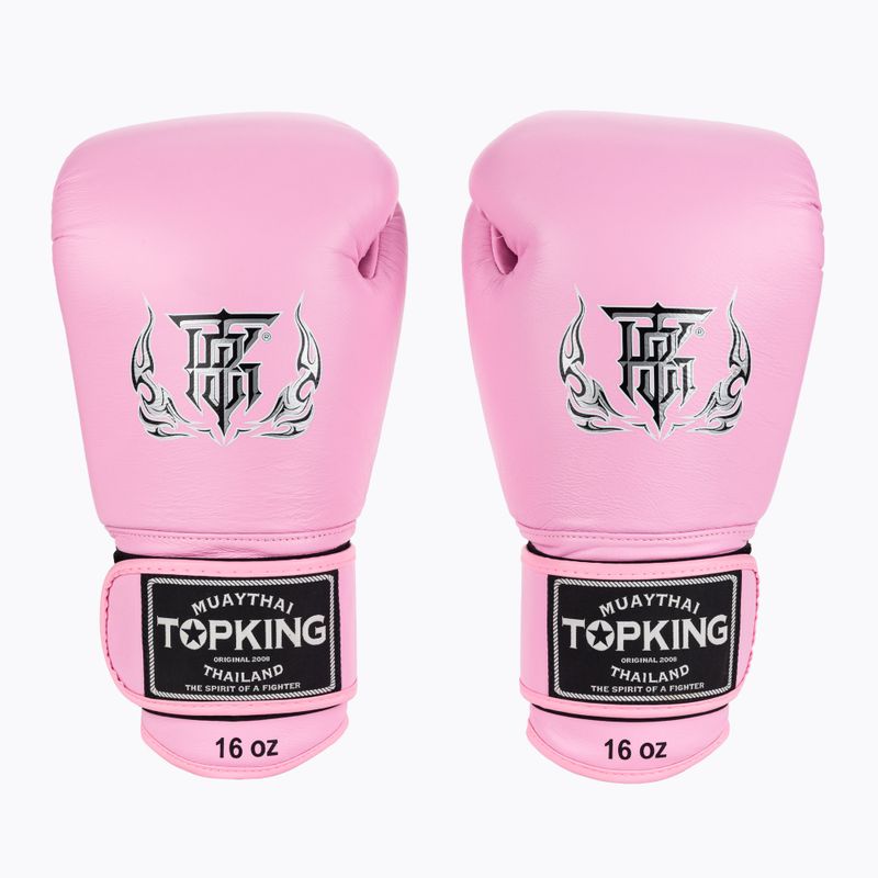 Top King Muay Thai Ultimate guanti da boxe rosa