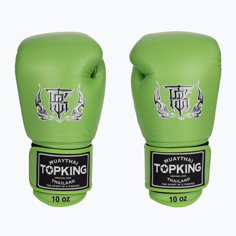 Top King Muay Thai Ultimate guanti da boxe verdi