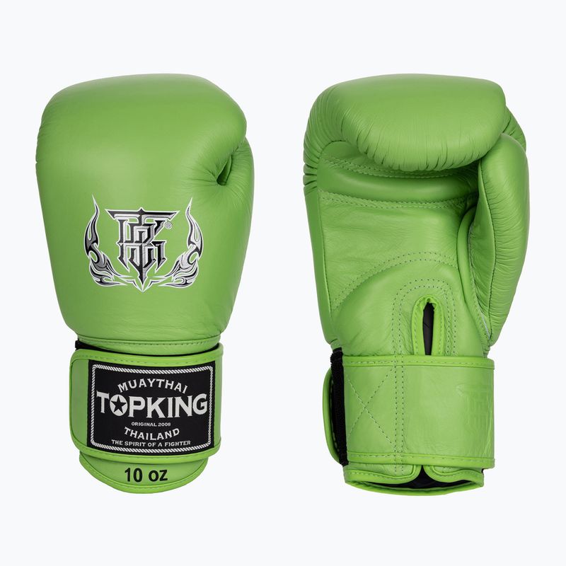 Top King Muay Thai Ultimate guanti da boxe verdi 3
