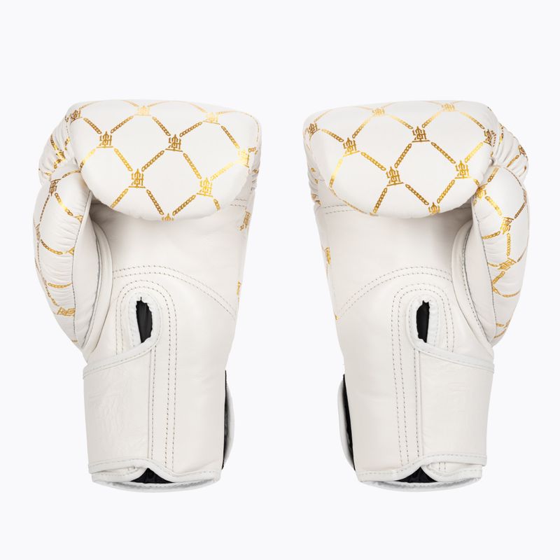 Guanti da boxe Top King Boxing Chain bianco/oro 2