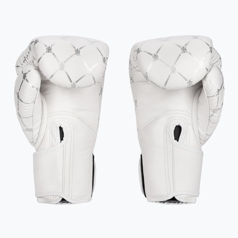 Guanti da boxe Top King Boxing Chain bianco/argento 3
