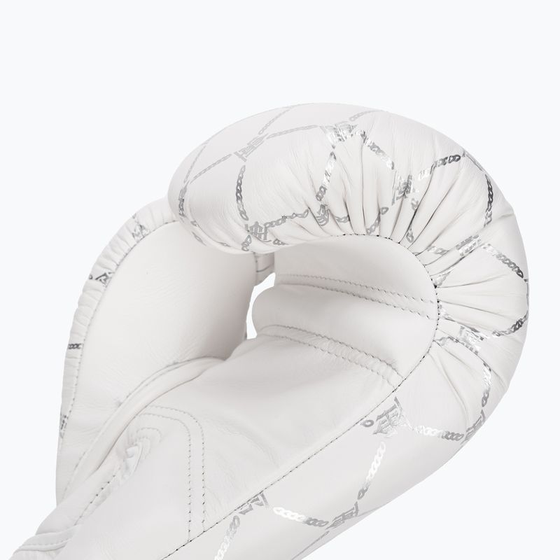 Guanti da boxe Top King Boxing Chain bianco/argento 6
