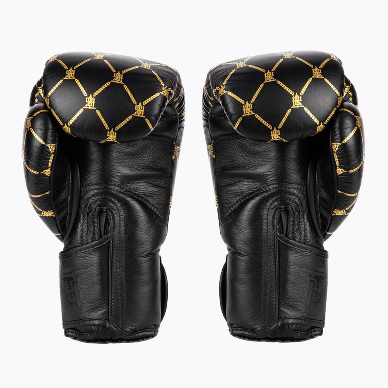 Guanti a catena Top King Boxing nero/oro 2