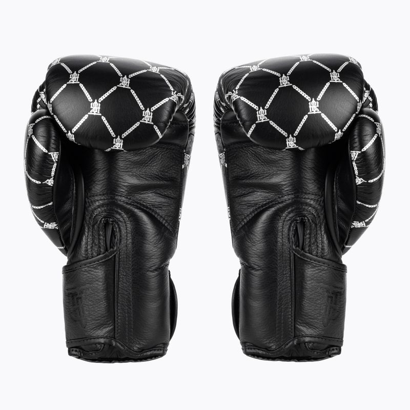 Guantoni da boxe Top King Boxing Chain nero/argento 2