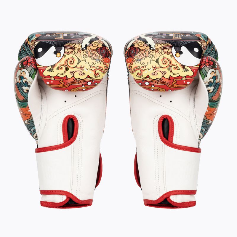Guanti da boxe Top King Boxing Culture bianco/rosso TKBGCT-1C1 2
