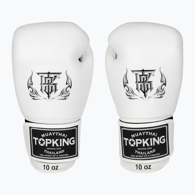 Top King Muay Thai Ultimate Air guantoni da boxe bianchi