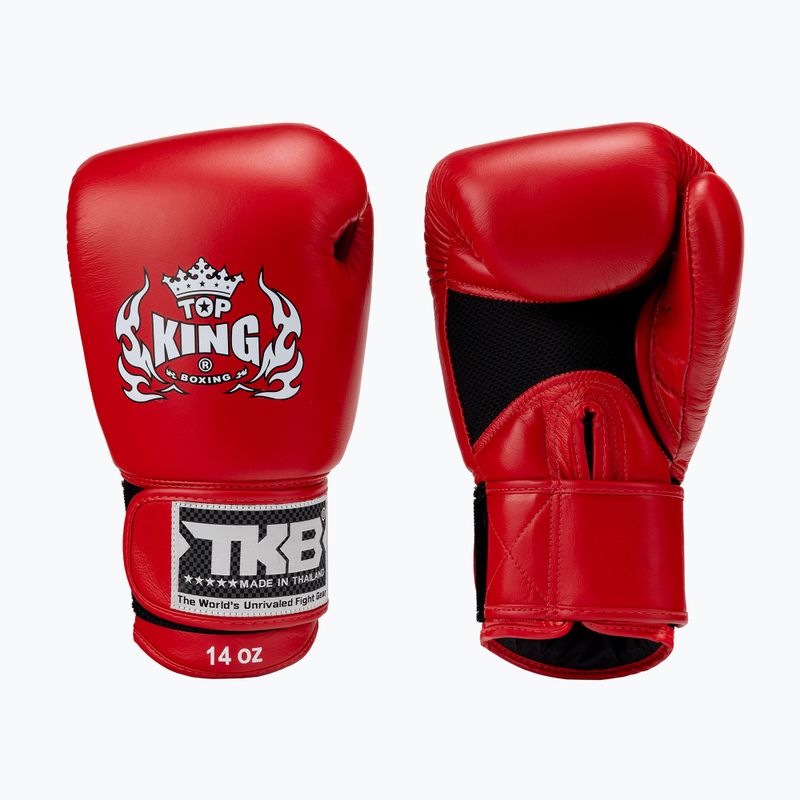Top King Muay Thai Ultimate Air guanti da boxe rosso