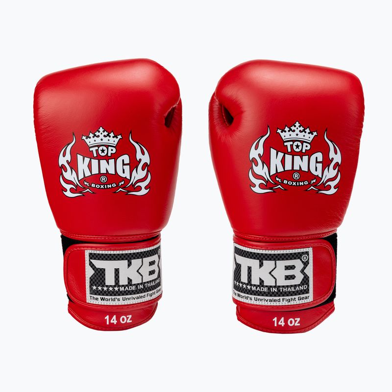 Top King Muay Thai Ultimate Air guanti da boxe rosso 2