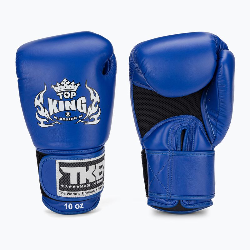Guantoni da boxe Top King Muay Thai Ultimate Air blu 2