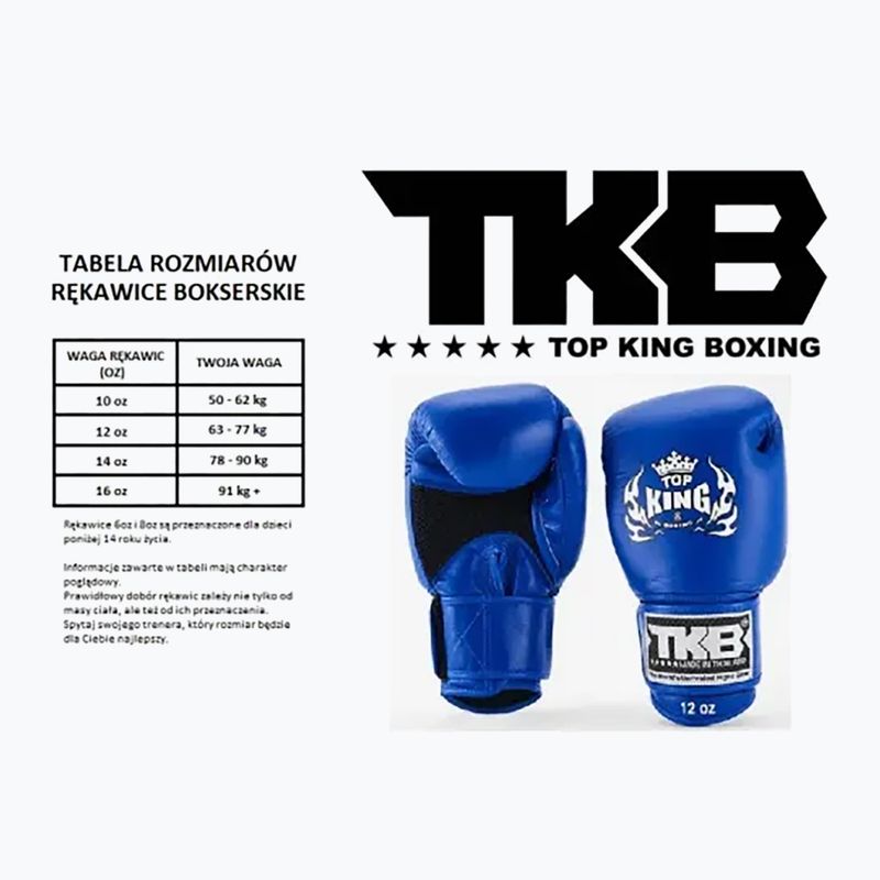 Guantoni da boxe Top King Muay Thai Ultimate Air blu 2