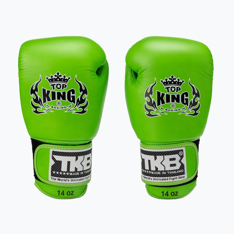 Guantoni da boxe verdi Top King Muay Thai Ultimate Air 2