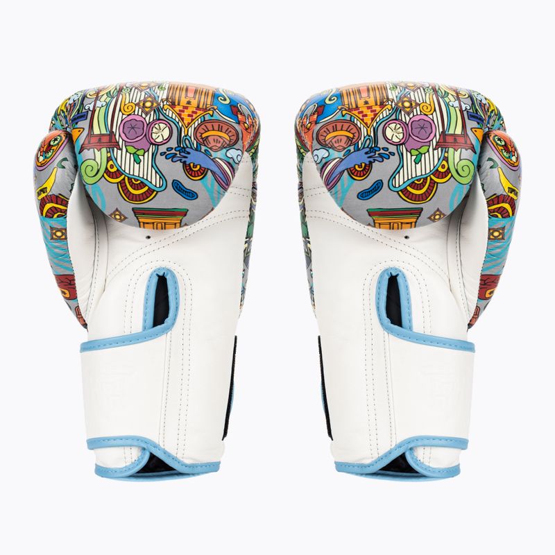 Guanti da boxe Top King Boxing Culture bianco/blu 2